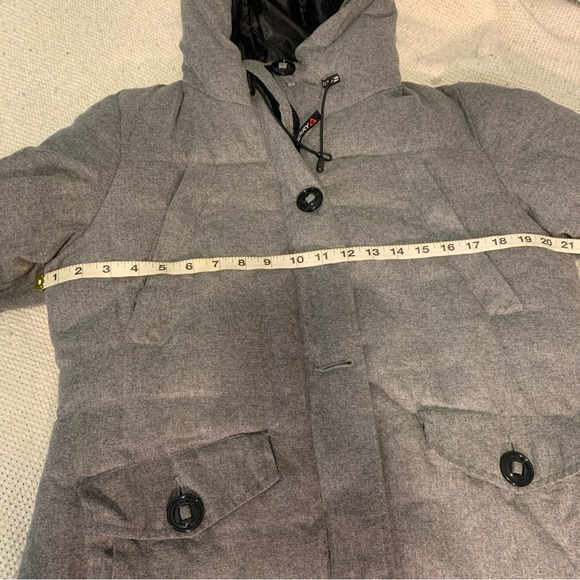 Gerry Weber Women’s Quilted Hooded Winter Coat Gray Size Medium - Picture 11 of 14